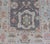 Hand Knotted Afghan Oushak Designed Runner With Gray Background For Sale - Image 9 of 13