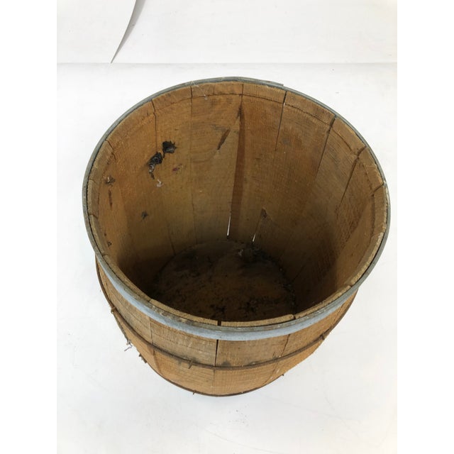 Vintage Rustic Wood Nail Keg Barrel Chairish