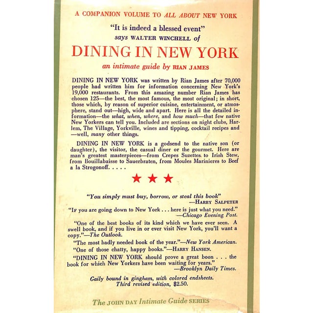 "Dining in Chicago: An Intimate Guide" 1931 Drury, John For Sale In New York - Image 6 of 7