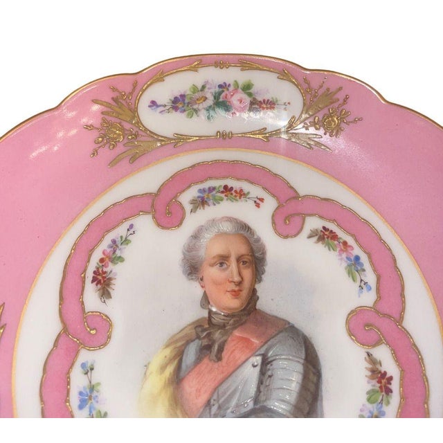 Pair of 19th Century Sevres Porcelain Portrait Compotes For Sale In Los Angeles - Image 6 of 8