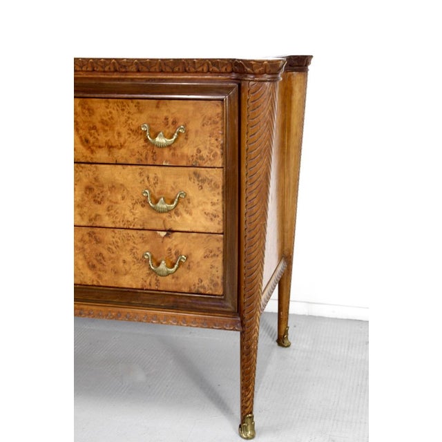 Italian Art Deco Walnut Chest of Drawers, 1930s For Sale - Image 4 of 11