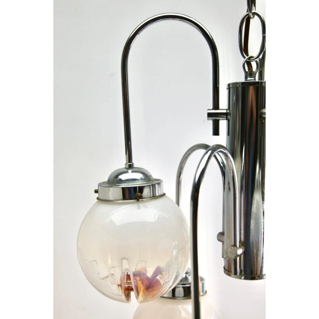 Clear Glass Pendant by Mazzega For Sale - Image 9 of 10