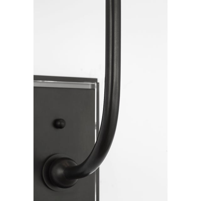 Thomas O'Brien for Visual Comfort Signature Hulton 17" Cordless Single Sconce in Bronze with Linen Shade For Sale In Houston - Image 6 of 9