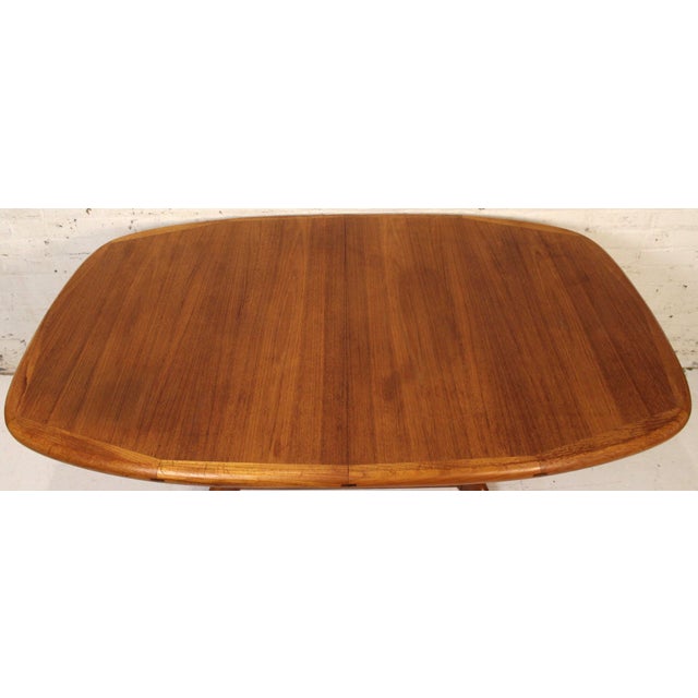 Mid 20th Century Oval Extending Danish Teak Dining Table by Dyrlund For Sale - Image 12 of 16