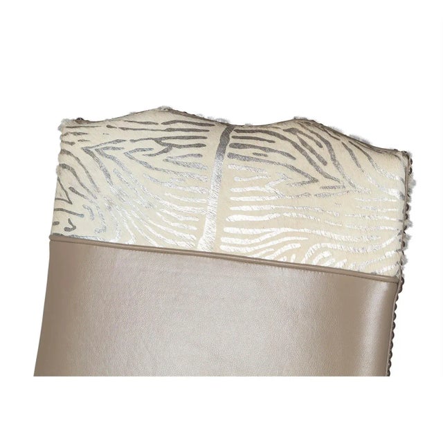 2020s Exotic Leather High Back Office Chair For Sale - Image 5 of 5