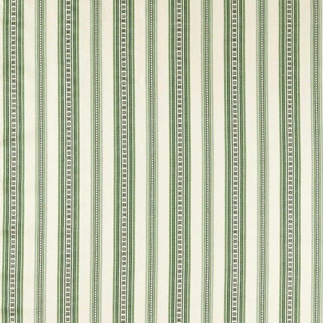 Morris & Co. Dallington Stripe Fabric in Herball - a sample For Sale