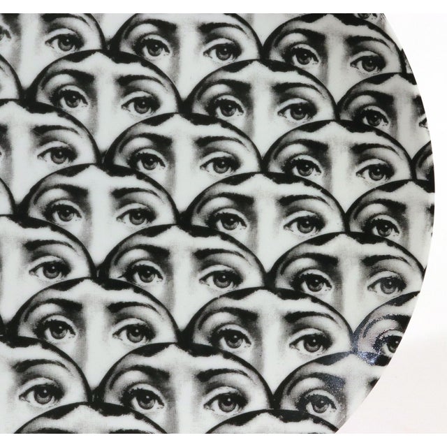 Fornasetti Tema E Variazioni No. 224 Lina Cavalieri Porcelain Plate For Sale In Philadelphia - Image 6 of 8