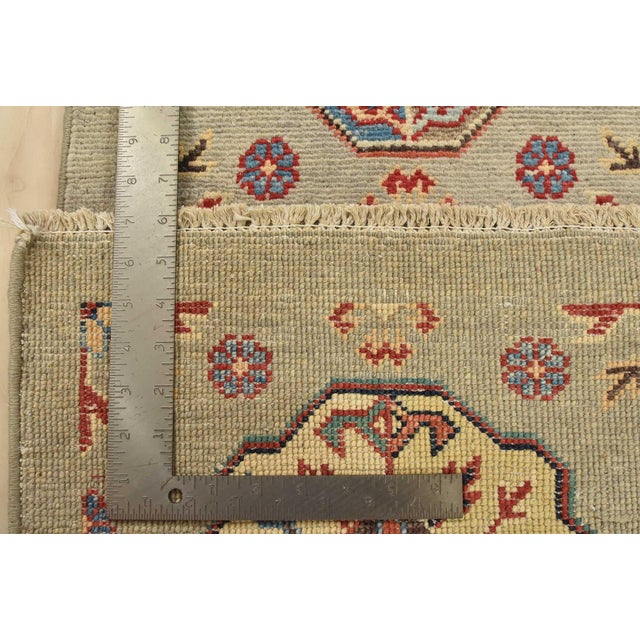Kazak Runner 2’8” X 9’5” Gray Wool Tribal Hand-Knotted Oriental Rug For Sale - Image 13 of 13