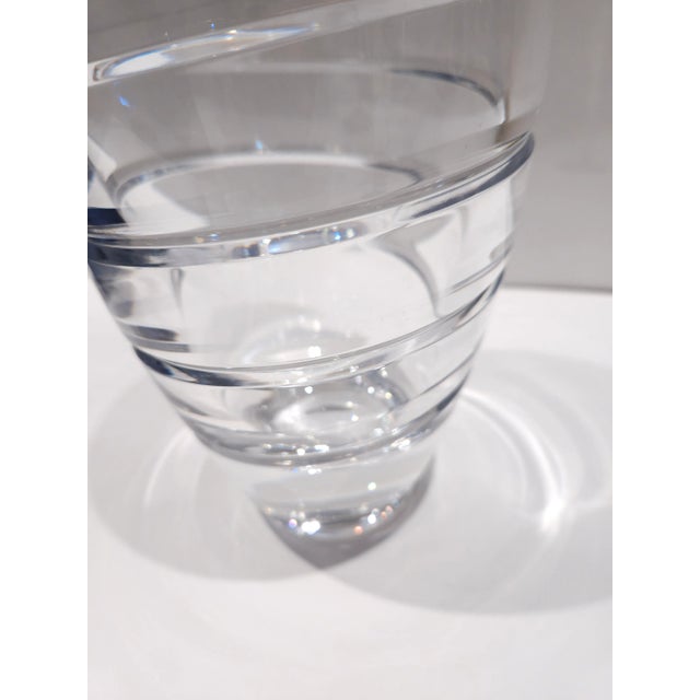 Contemporary Late 20th Century Rogasha Crystal Leaded Vase For Sale - Image 3 of 12