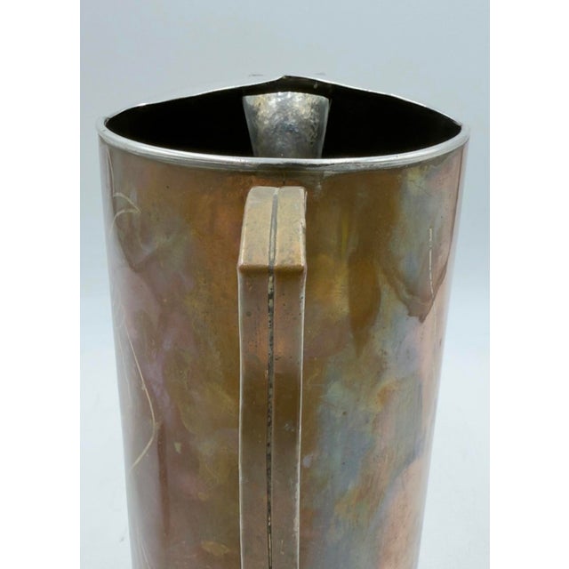 1960s Mexican Ana Nunez Brilanti Taxco Copper Cocktail Pitcher Set - 3pcs For Sale - Image 14 of 18