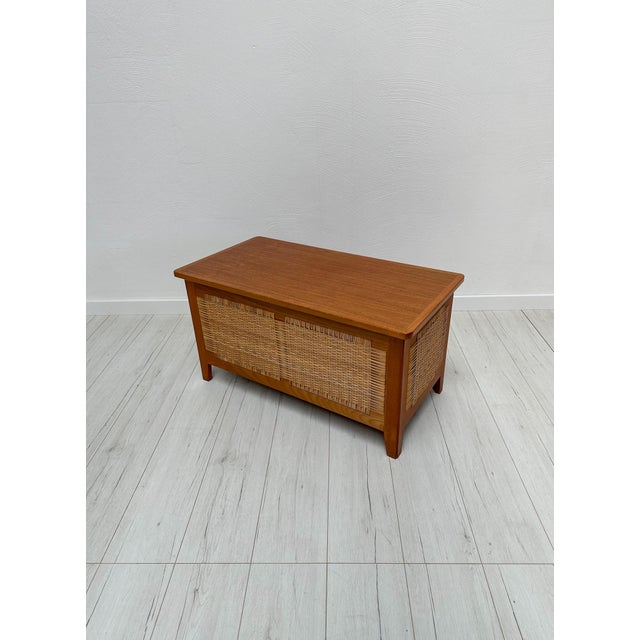Beautiful vintage danish blanket chest from the 1960s designed by kai winding for poul hundevad. Sculptural scandinavian...
