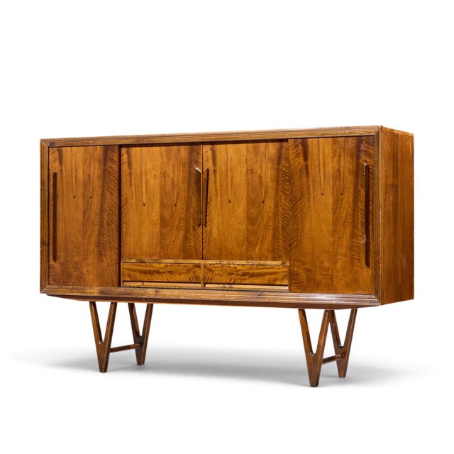 Mid-Century Modern Kurt Østervig Mid Century Danish Rosewood High Credenza For Sale - Image 3 of 11