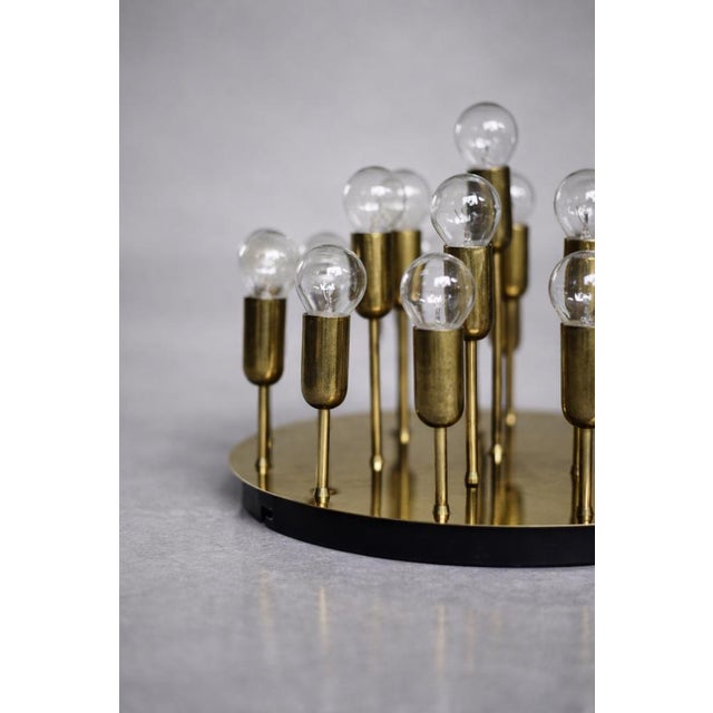 Mid-Century Modern Mid-Century Modern German Atomic Brass Ceiling Lamp from Cosack Leuchten, 1960s For Sale - Image 3 of 18