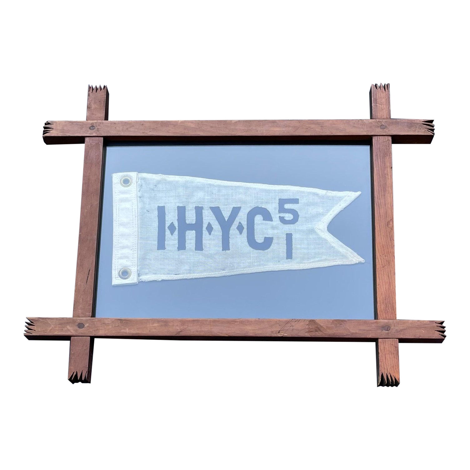 Vintage American Yachting Flag Burgee Wool 1951 New Jersey Shore Folk ...