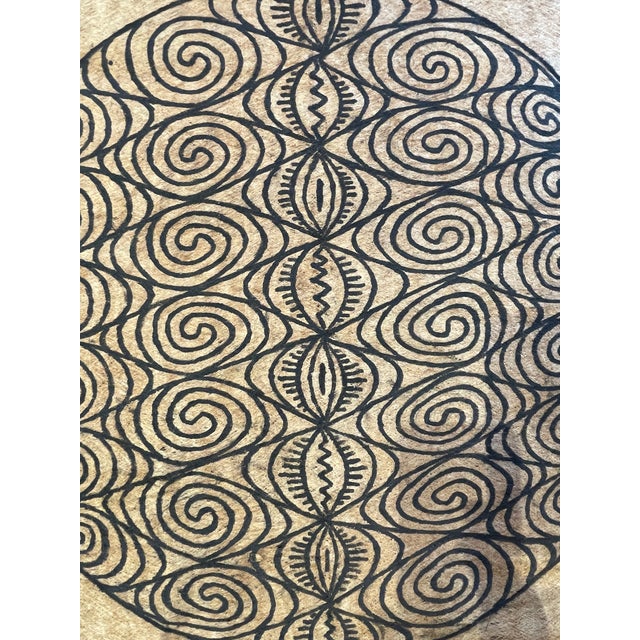 Tribal Mid 20th Century Tribal Tapa Cloth Papua New Guinea For Sale - Image 3 of 6