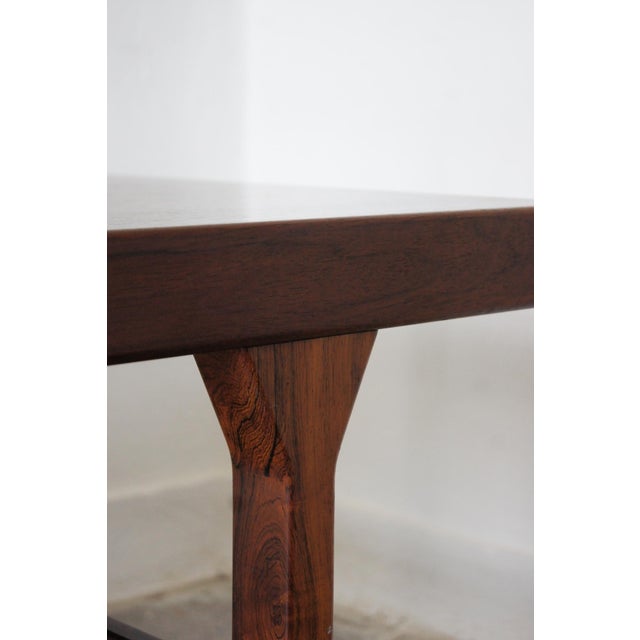 Black Mid-Century Danish Rosewood Coffee Table from Dyrlund, Denmark, 1960 For Sale - Image 8 of 12