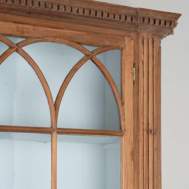 Wood 19th Century Tall Bookcase Display Cabinet From Portugal For Sale - Image 7 of 17