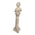 Carrara Marble Bust and Pedestal 6’ c.1900’s For Sale