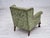 Wood Danish Armchair in Green Velour and Carved Oak, 1950s For Sale - Image 7 of 18