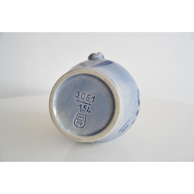 Vintage Earthenware Jug with Blue Salt Glaze/Marzi & Remi, 1960s For Sale - Image 10 of 11