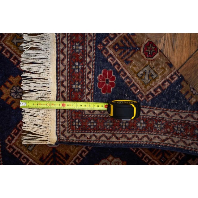 Textile Caucasian Hand-Knotted Ganja Rug For Sale - Image 7 of 8