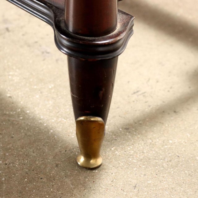 Vintage Double Bed in Wood Veneer, Italy, 1950s-1960s For Sale - Image 6 of 8