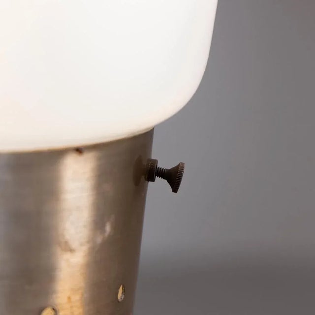 White Vintage Lamp in the style of Mazzega, 1970 For Sale - Image 8 of 9