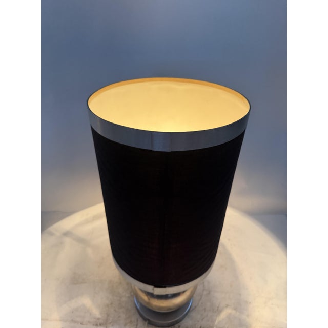 Vintage Space Age Table Lamp in Chrome Metal, 1970s For Sale - Image 4 of 10