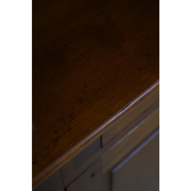 1970s Stickley 2 Piece Cherry Country French Corner Cabinet For Sale - Image 13 of 18