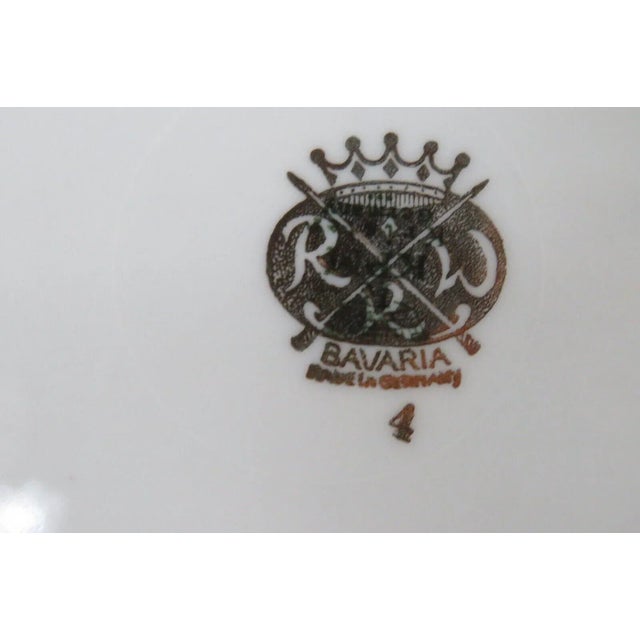 Rudolf Wachter Kirchenlamitz Porcelain Floral Tea Cup Saucer Dessert Plate For Sale - Image 4 of 11