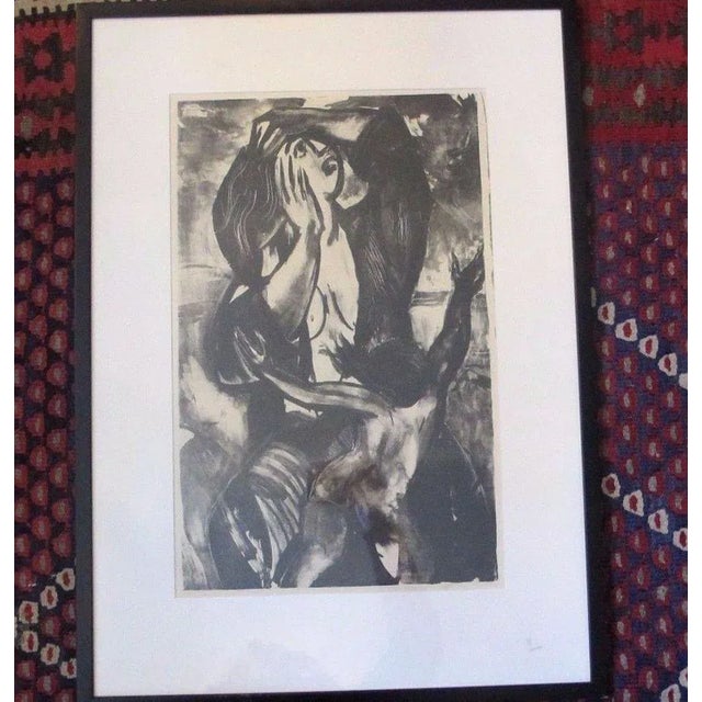 LaVon Salmela Lucas Chain Reaction Signed 1948 Framed Lithograph For Sale In Portland, OR - Image 6 of 6