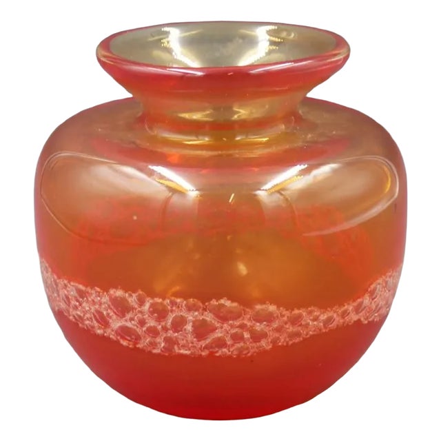 Vase in Glass by Jindra Beránek, 1970 For Sale