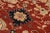 Boho Chic Ziegler Rust Blue Hand-Knotted Wool Rug - 8'3'' X 9'11'' For Sale - Image 4 of 8