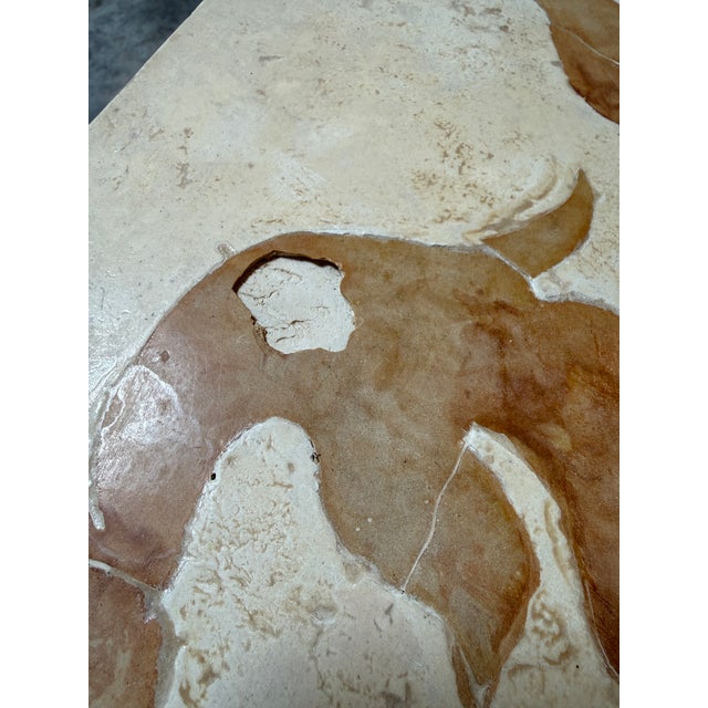 Marble + Wrought Iron Dining Table, Indoor/Outdoor For Sale In San Francisco - Image 6 of 12