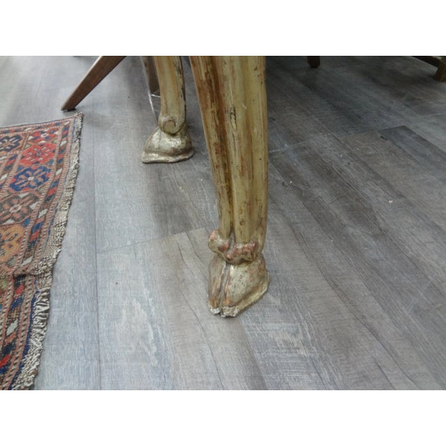 Wood 17th Century Italian Giltwood Console Table From Naples For Sale - Image 7 of 12
