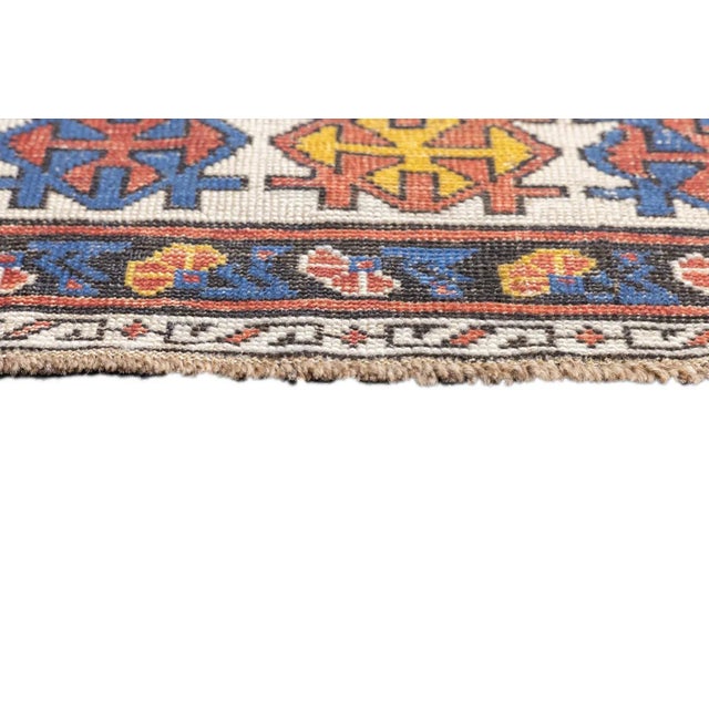 Red Antique Shirvan Rug 4'1'' x 7' For Sale - Image 8 of 12