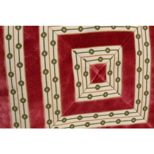 1960s Mid C. Down Filled Possibly Silk Velvet Pillow For Sale - Image 5 of 10