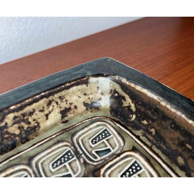 Mid-Century Modern Danish Brutalist Ceramic Bowl by Jorgen Mogensen for Royal Copenhagen, 1960s For Sale - Image 10 of 13
