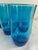 Mid 20th Century Vintage Mid-Century Modern Aqua Blue Drinking Glass Tumblers - Set of 6 For Sale - Image 5 of 8