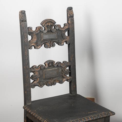 Neo-Renaissance Carved Chairs, Set of 2 For Sale - Image 6 of 9