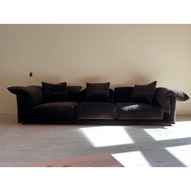Montauk Jill Sofa, Dark Brown - 120" For Sale In San Francisco - Image 6 of 12