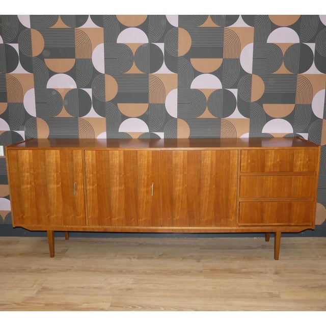 Large Sideboard in Walnut from MCM, 1960s For Sale - Image 9 of 18