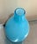 Mid-Century Modern Mod Light Blue Opaque Glass Vase For Sale - Image 3 of 3