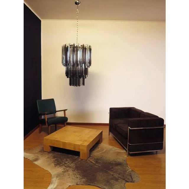 Vintage Italian Glass Chandelier, 1984 For Sale - Image 4 of 15
