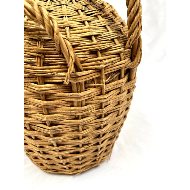 Early 20th Century Wicker Wrapped German Demijohn Bottle For Sale - Image 12 of 13