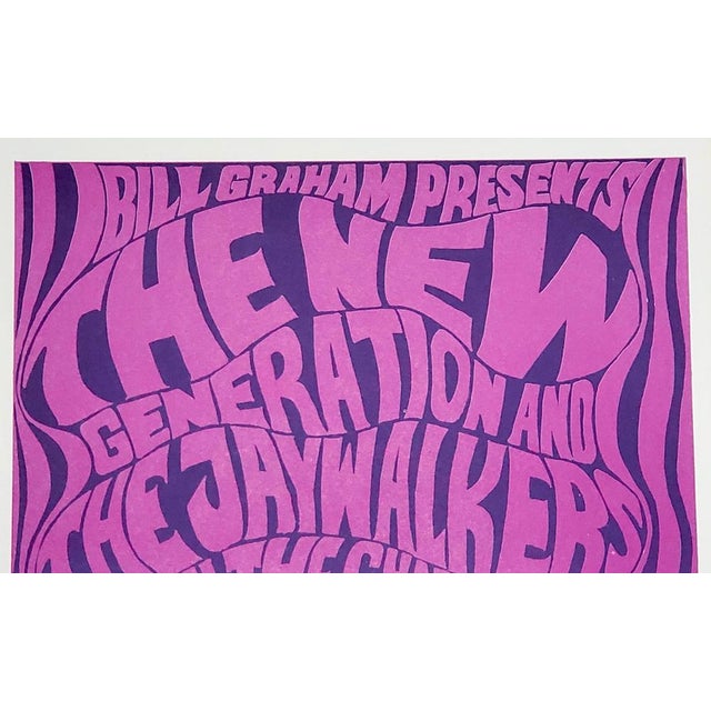 Wes Wilson, New Generation, Lithograph, 1966 For Sale - Image 4 of 6