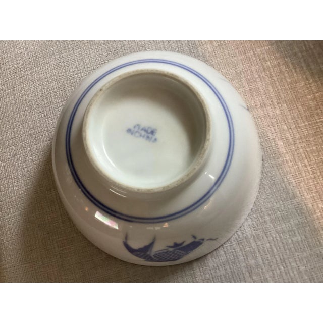 White Vintage Blue and White Chinese Bowl For Sale - Image 8 of 8
