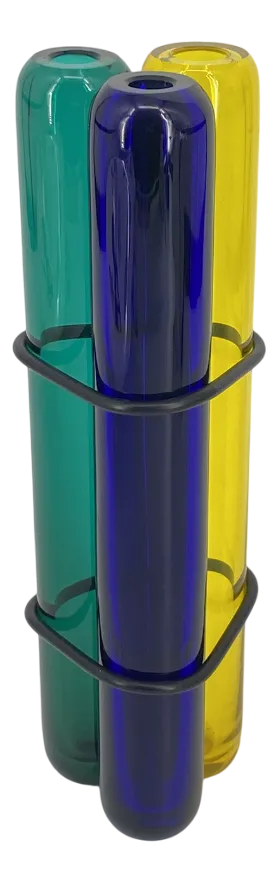 Triplo Flower Vase in Hand-Blown Murano Glass by Pierre Charpin for Venini, Italy, 2003