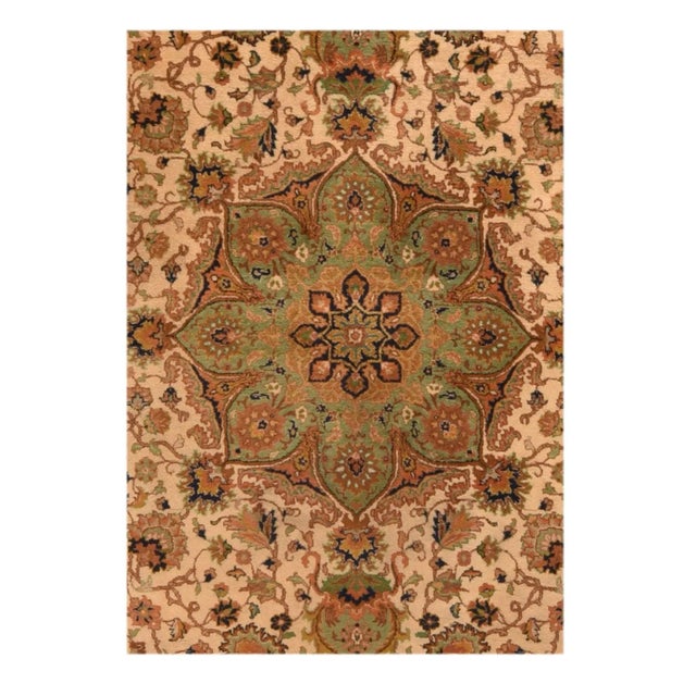 Traditional Vintage Beige Tabriz Rug 8'0'' x 10'0'' For Sale - Image 3 of 3