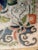 Antique Chinese Kimono Sleeve Embroidery (Peking Knots) For Sale - Image 4 of 8